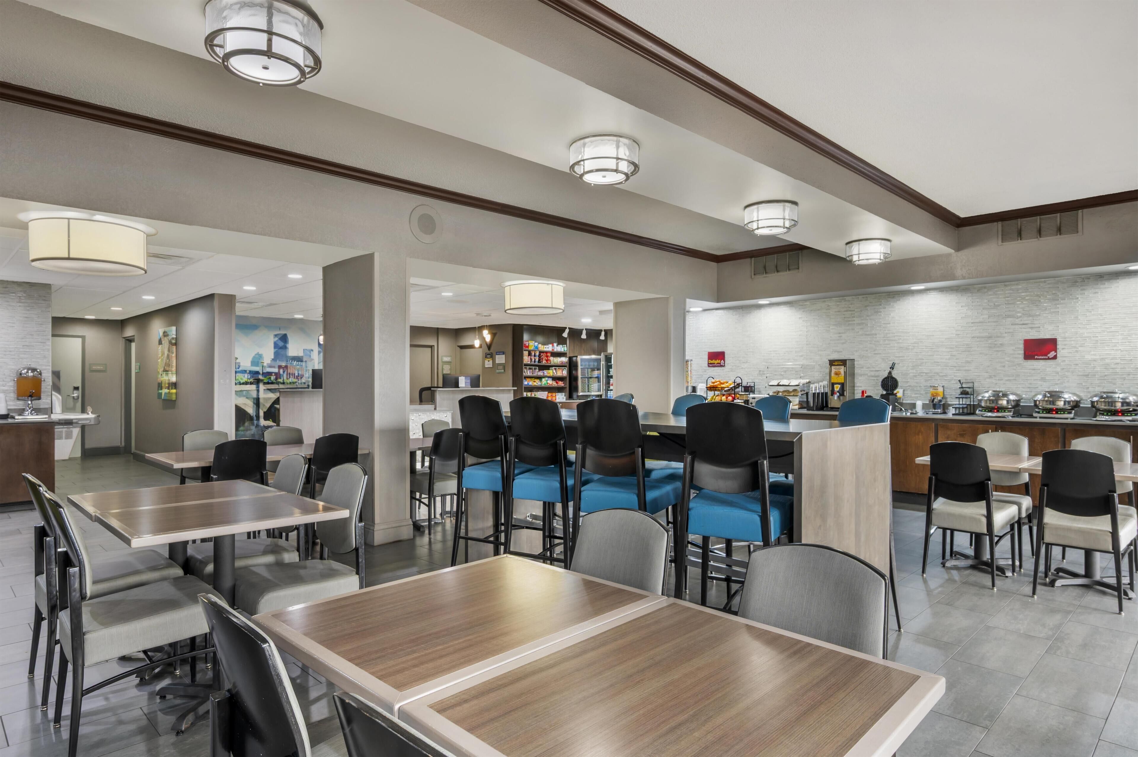 Free daily buffet breakfast