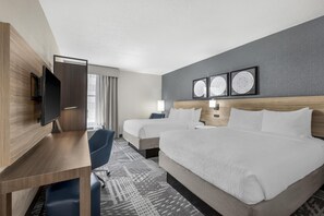 Standard Room, 2 Queen Beds, Non Smoking, Refrigerator & Microwave