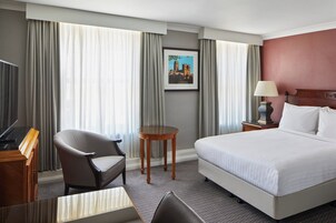 Premium bedding, down comforters, in-room safe, desk