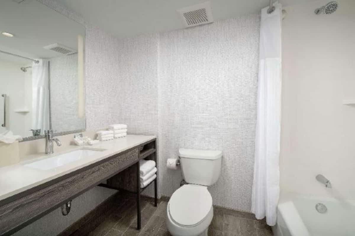 Free toiletries, hair dryer, towels, soap
