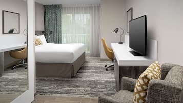 Premium bedding, in-room safe, blackout curtains, free cots/infant beds