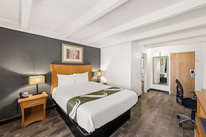 In-room safe, desk, laptop workspace, iron/ironing board