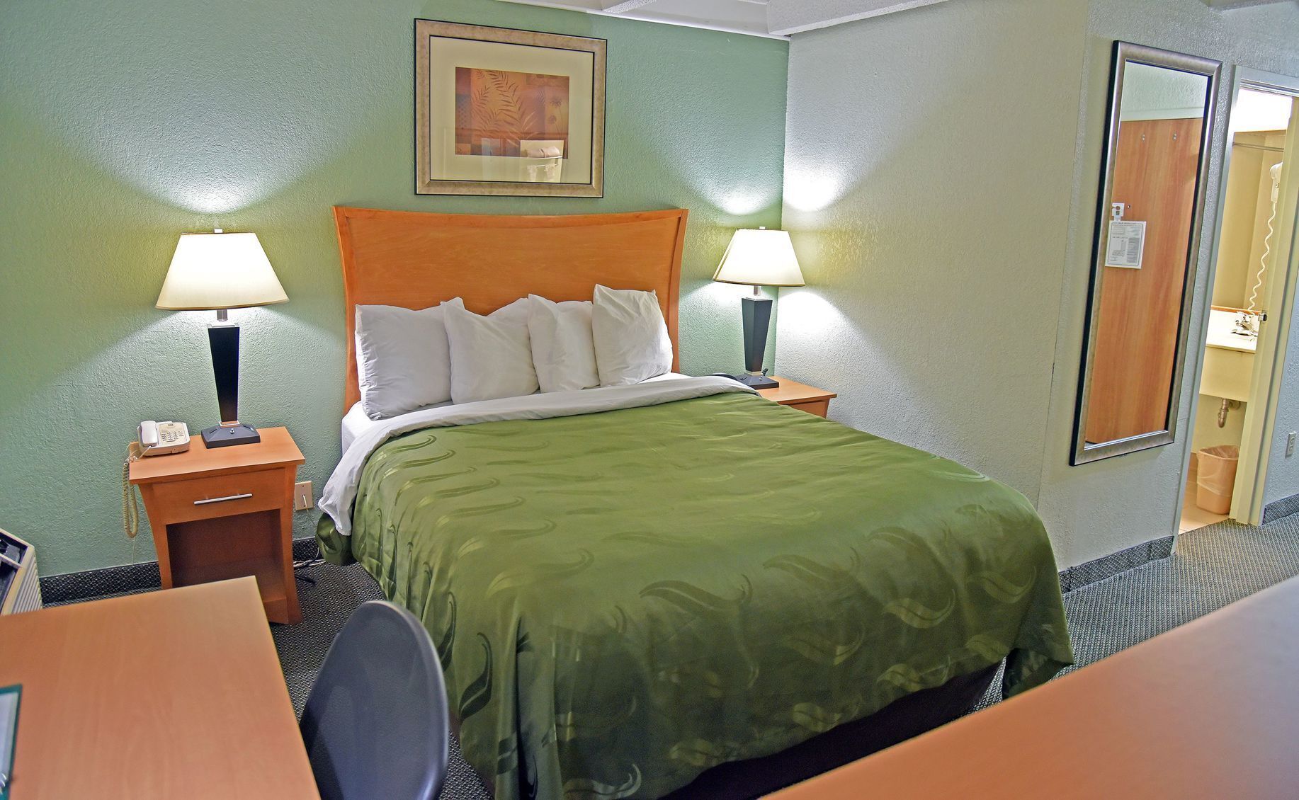 In-room safe, desk, laptop workspace, iron/ironing board