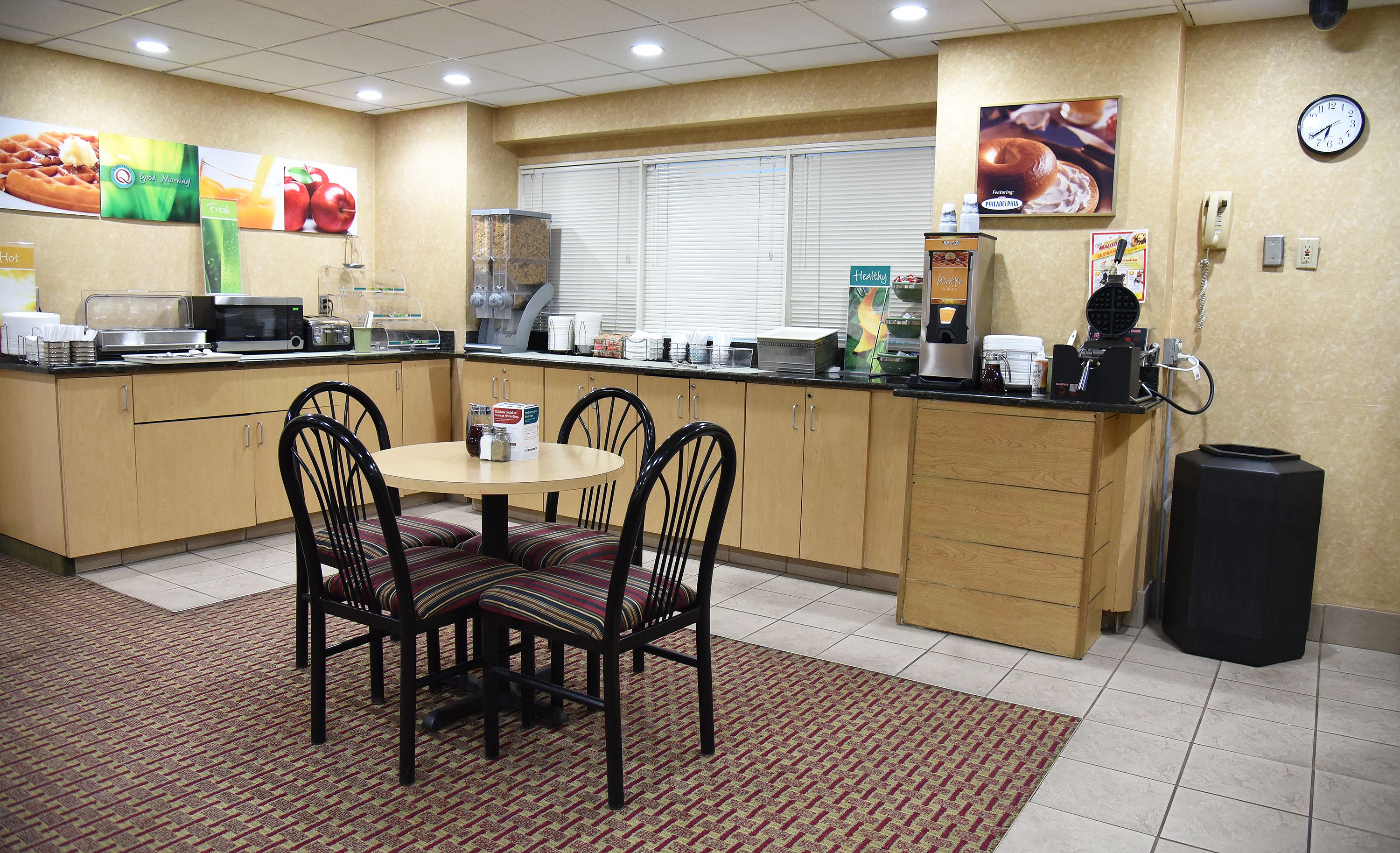 free daily buffet breakfast