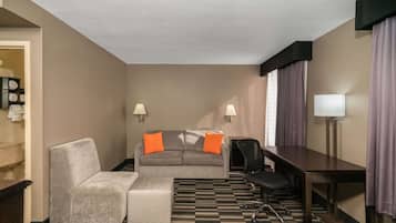 Suite Deluxe, 2 camas dobles, no fumadores | Ropa de cama de alta calidad, escritorio, cortinas opacas