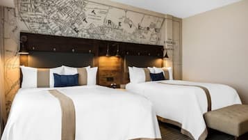 Premium bedding, down comforters, in-room safe, desk