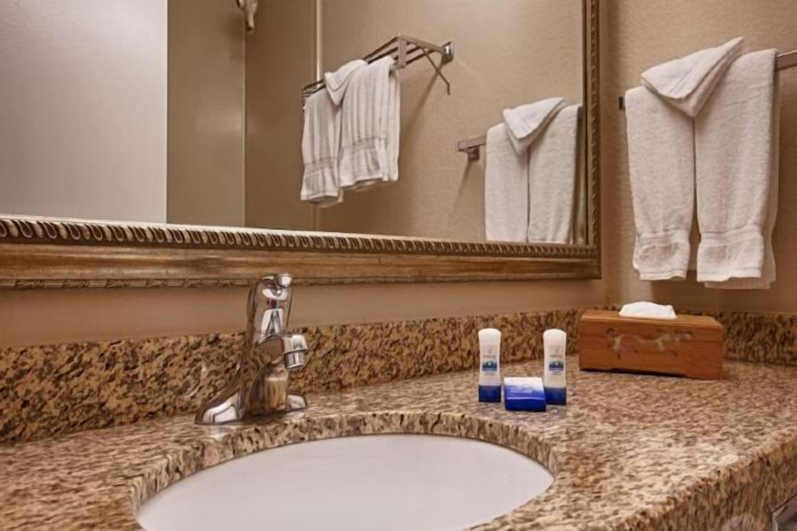 Free toiletries, hair dryer, towels