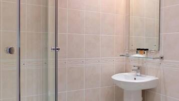 Free toiletries, hair dryer, towels