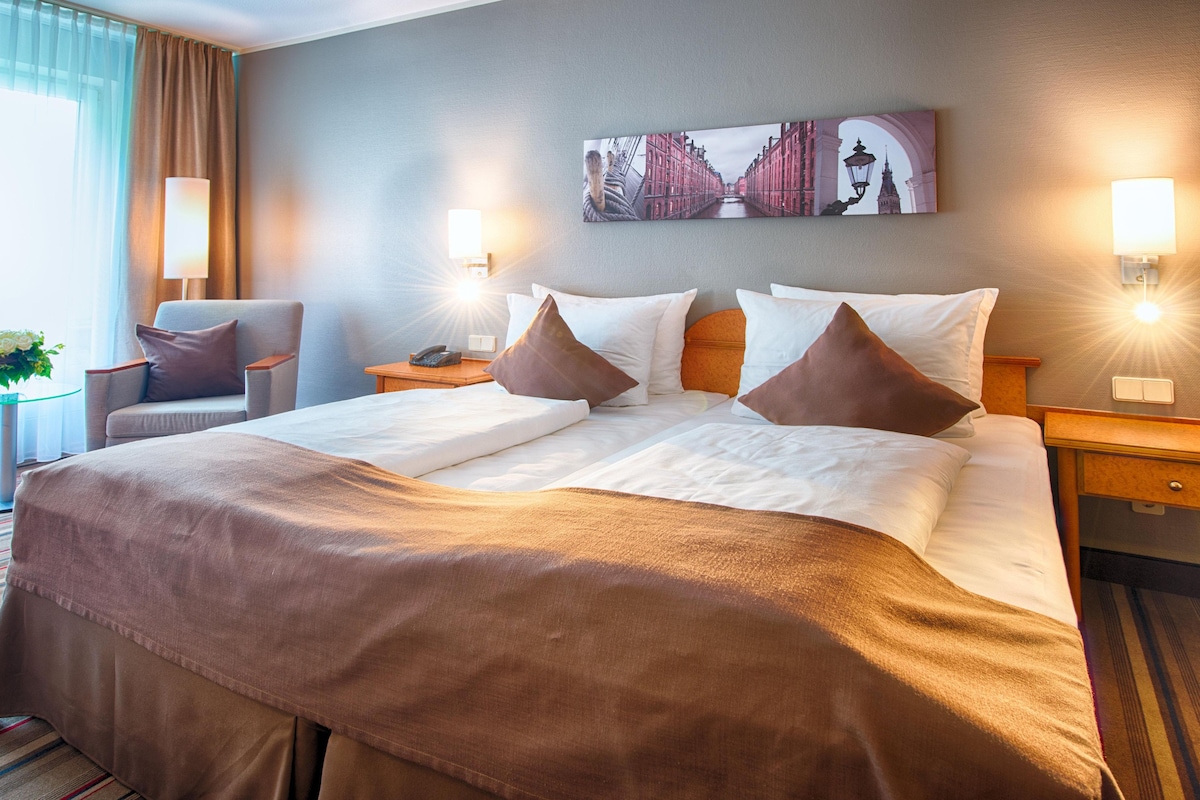 Hypoallergeen beddengoed, een kluis op de kamer, geluiddichte muren