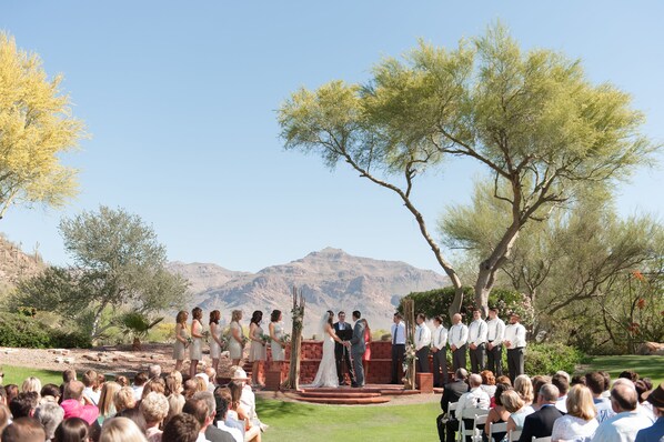 Área de bodas al aire libre