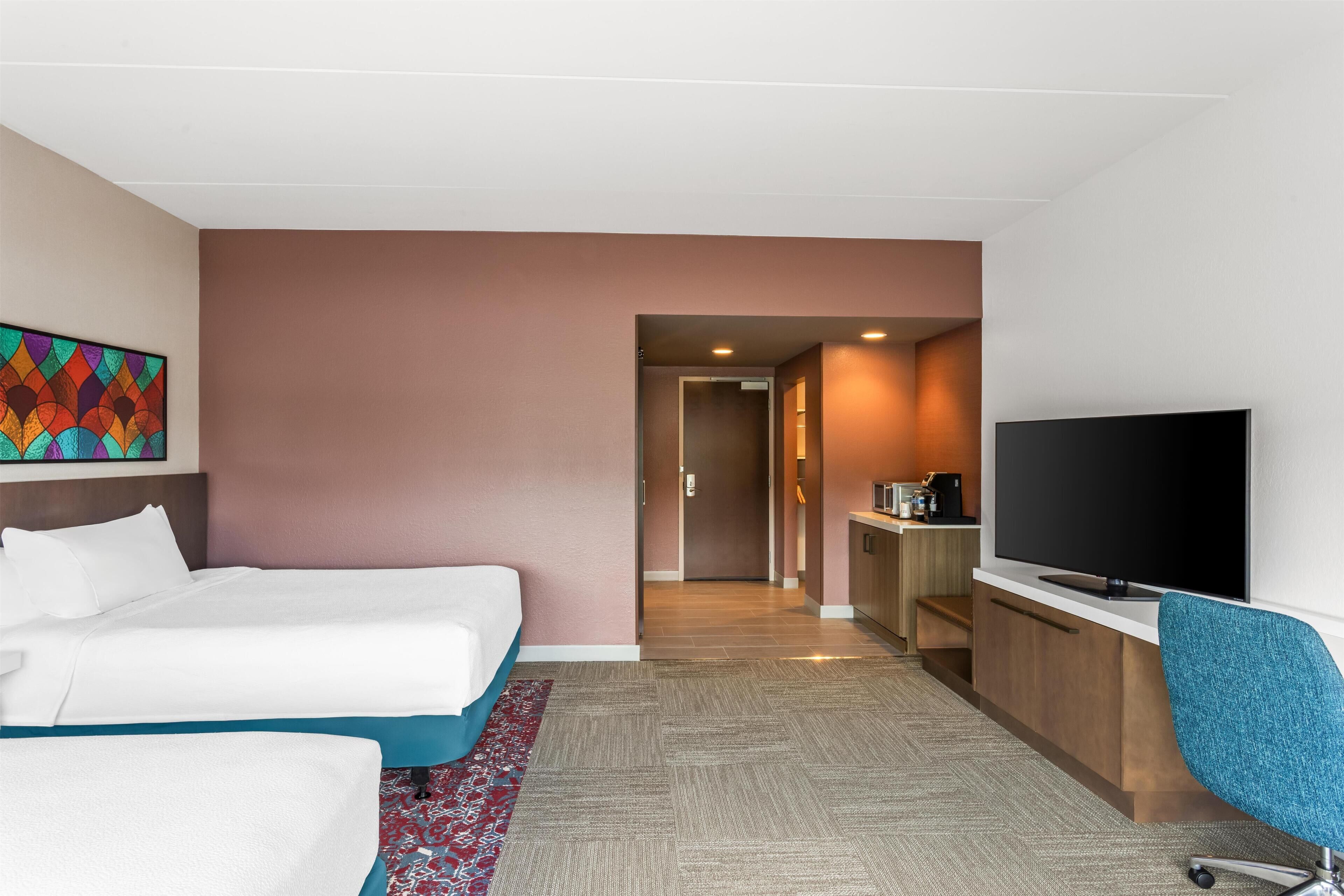 Room, 2 Queen Beds | Premium bedding, in-room safe, blackout drapes, iron/ironing board