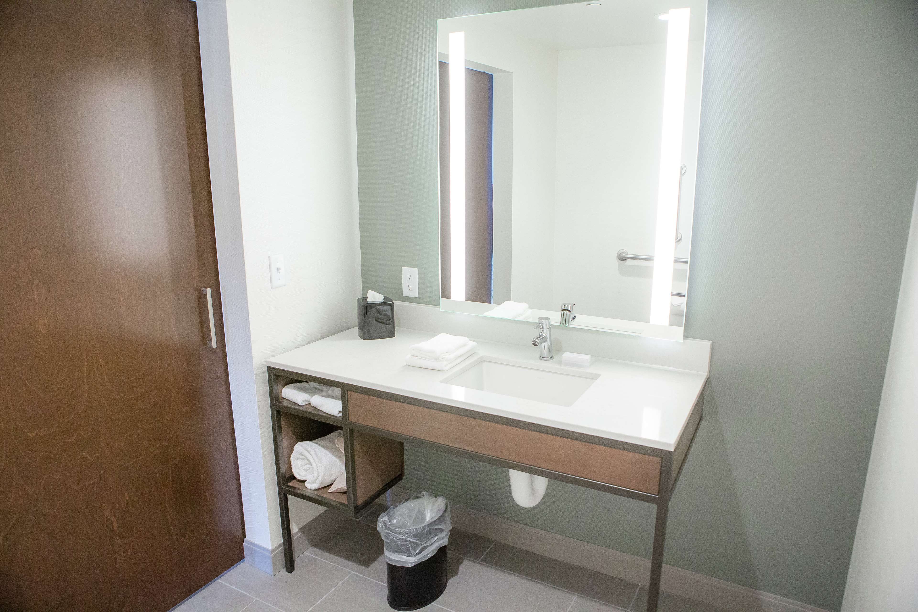 free toiletries, hair dryer, towels