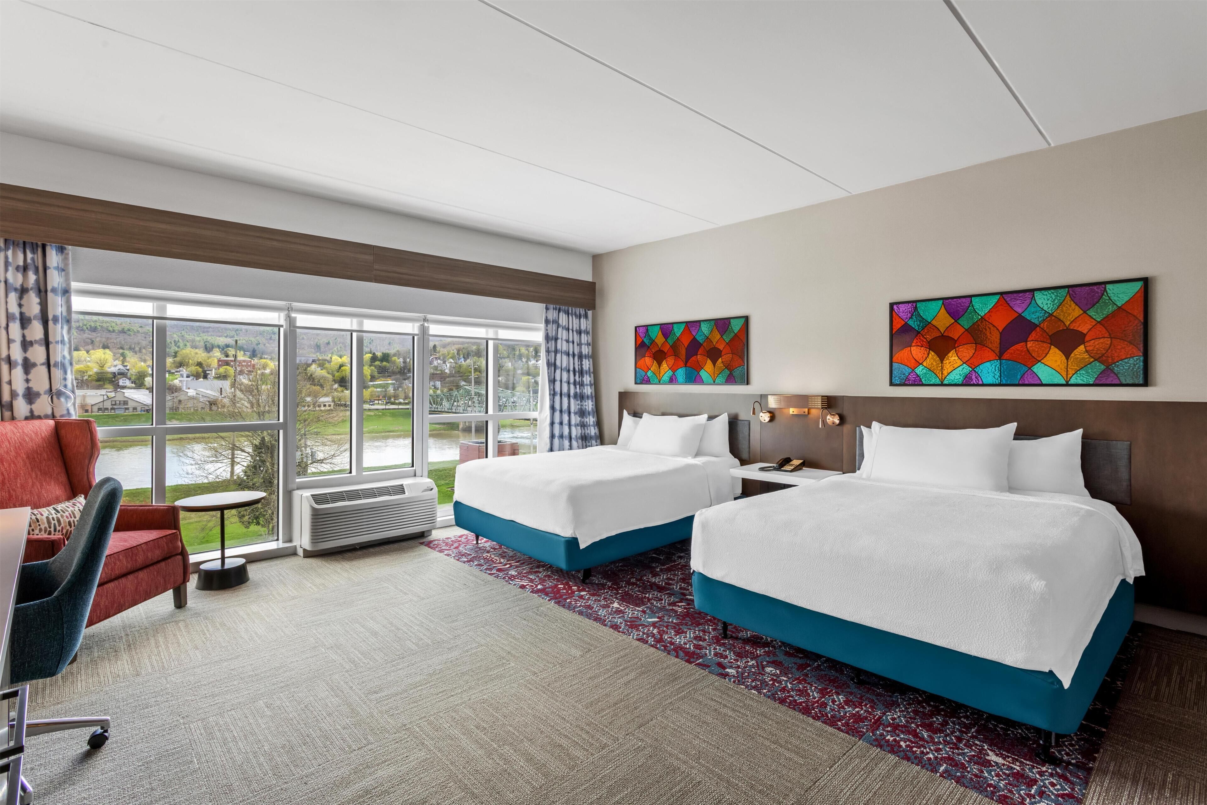 Room, 2 Queen Beds | Premium bedding, in-room safe, blackout curtains, iron/ironing board