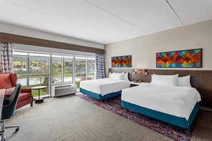 Room, 2 Queen Beds | Premium bedding, in-room safe, blackout drapes, iron/ironing board - Hilton Garden Inn Corning Downtown (Corning)