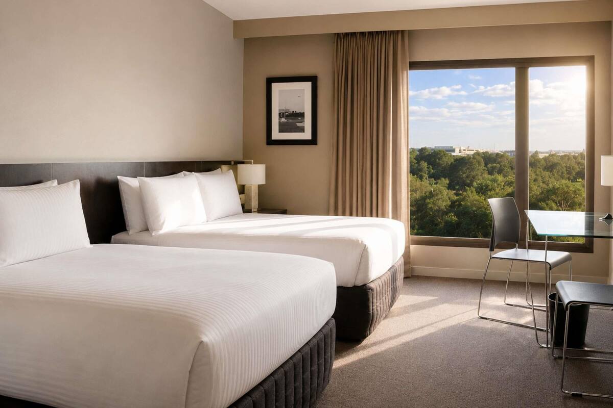 Superior Room, 2 Double Beds | Minibar, in-room safe, desk, blackout curtains