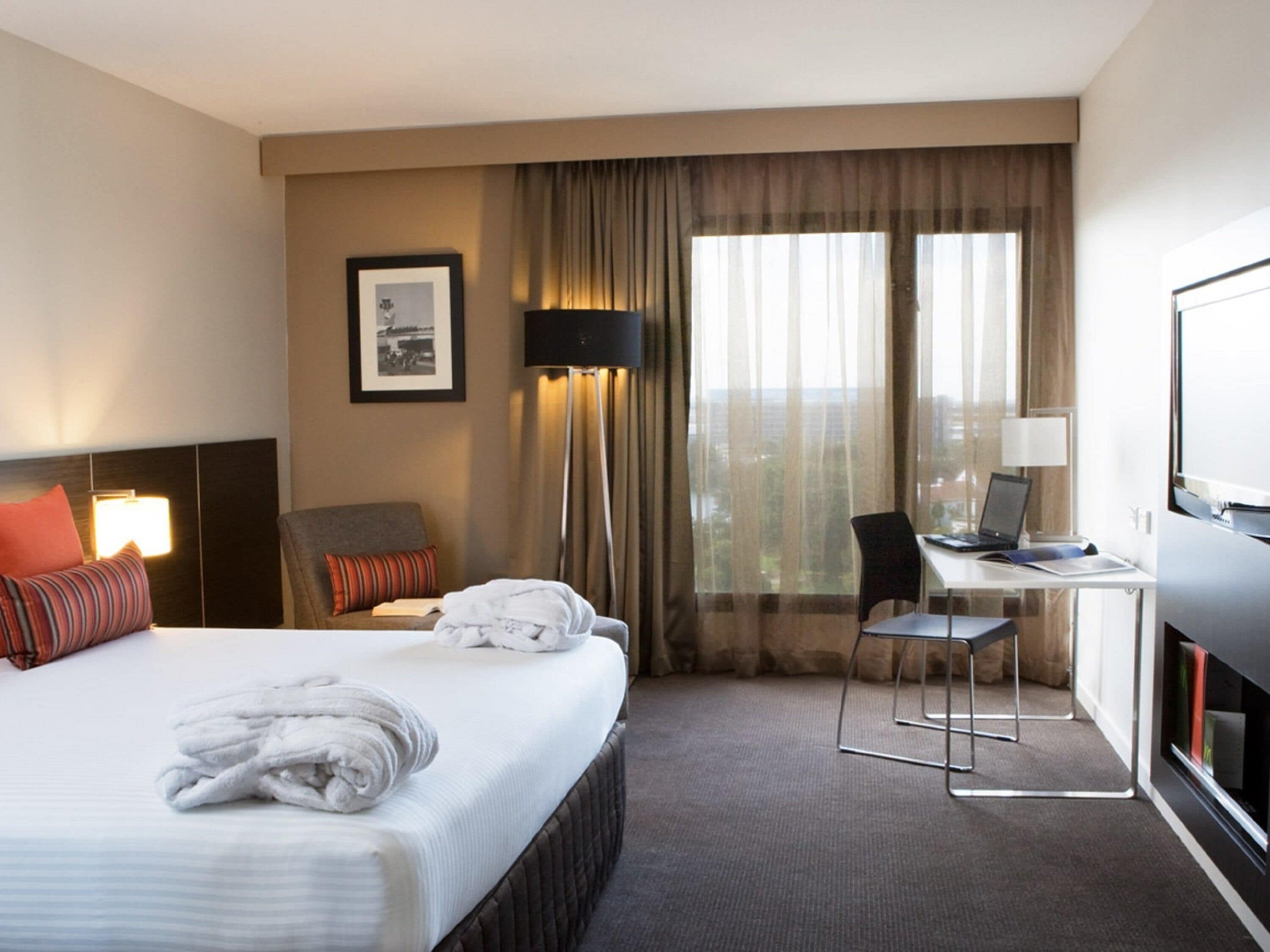 Minibar, in-room safe, desk, blackout curtains