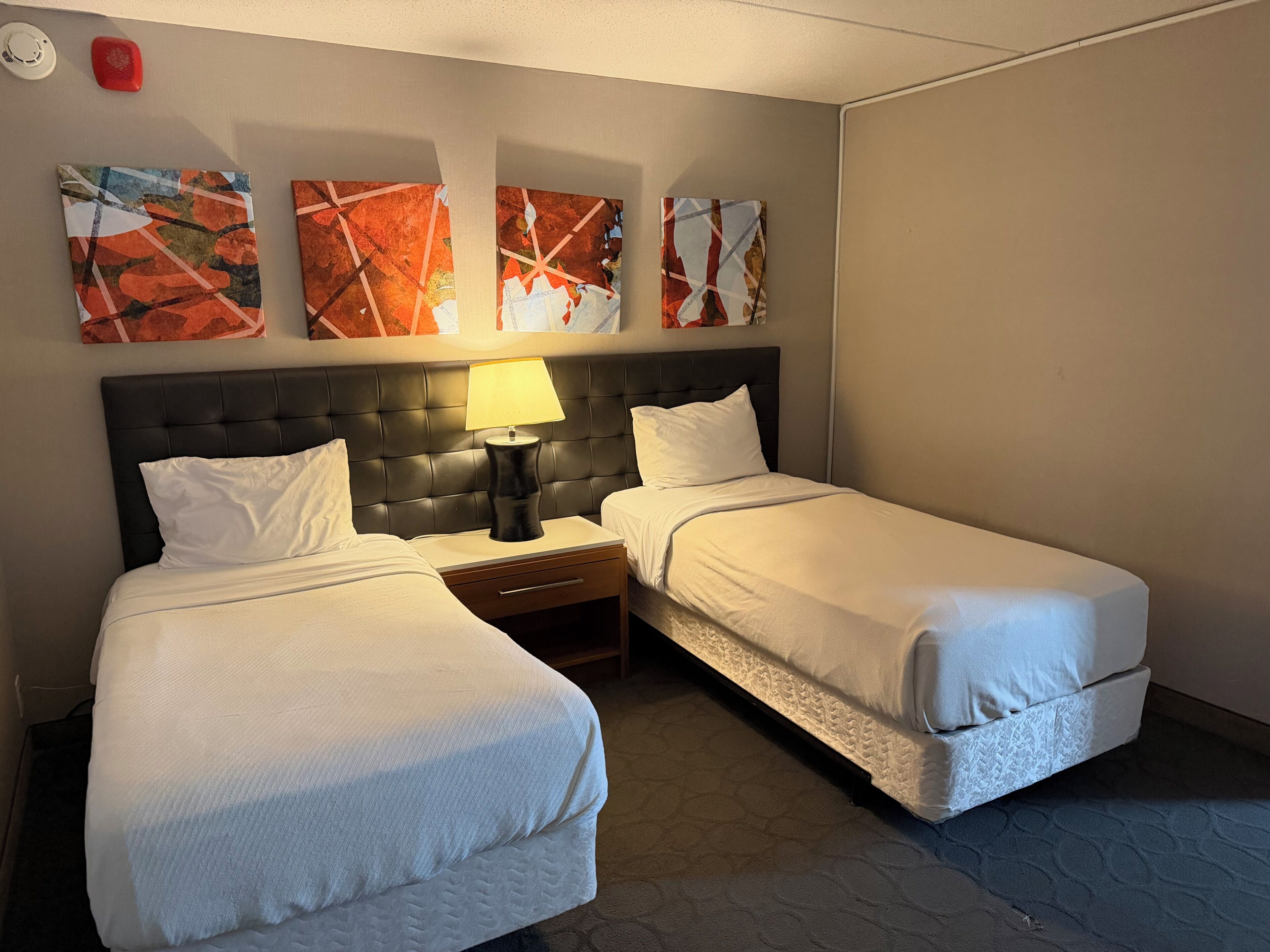 In-room safe, desk, laptop workspace, blackout drapes