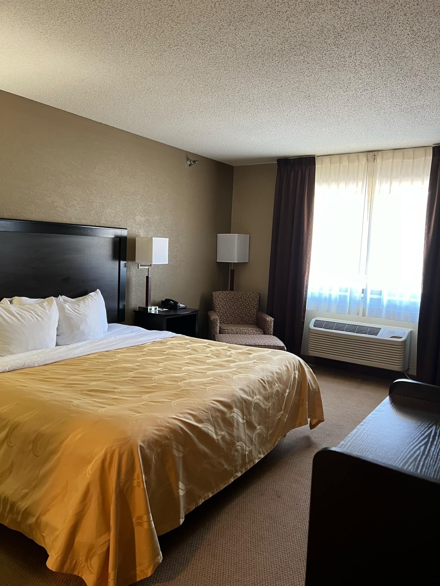 room, 1 king bed, accessible, non smoking | in-room safe, desk, laptop workspace, blackout curtains