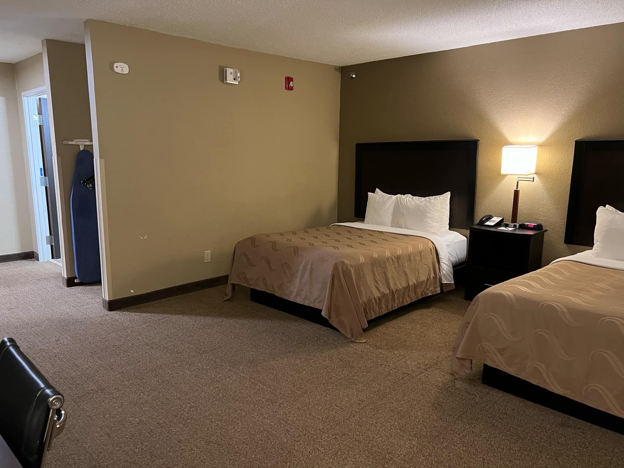 room, 2 double beds, accessible, non smoking | in-room safe, desk, laptop workspace, blackout curtains