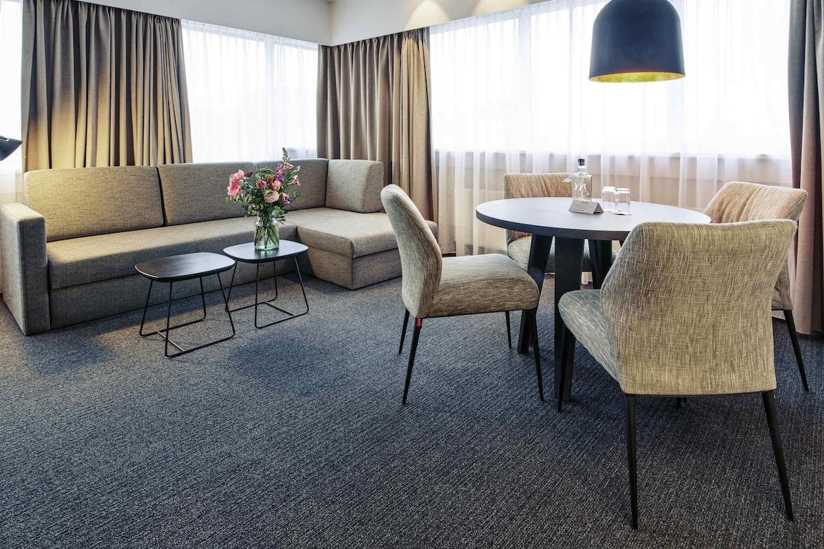 Suite ejecutiva, 1 cama King size y sofá cama | Minibar, escritorio, cortinas blackout y insonorización