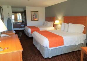 Standard Room, 2 Queen Beds, Smoking | Desk, blackout drapes, iron/ironing board, free cribs/infant beds - Econo Lodge Kent (Kent)