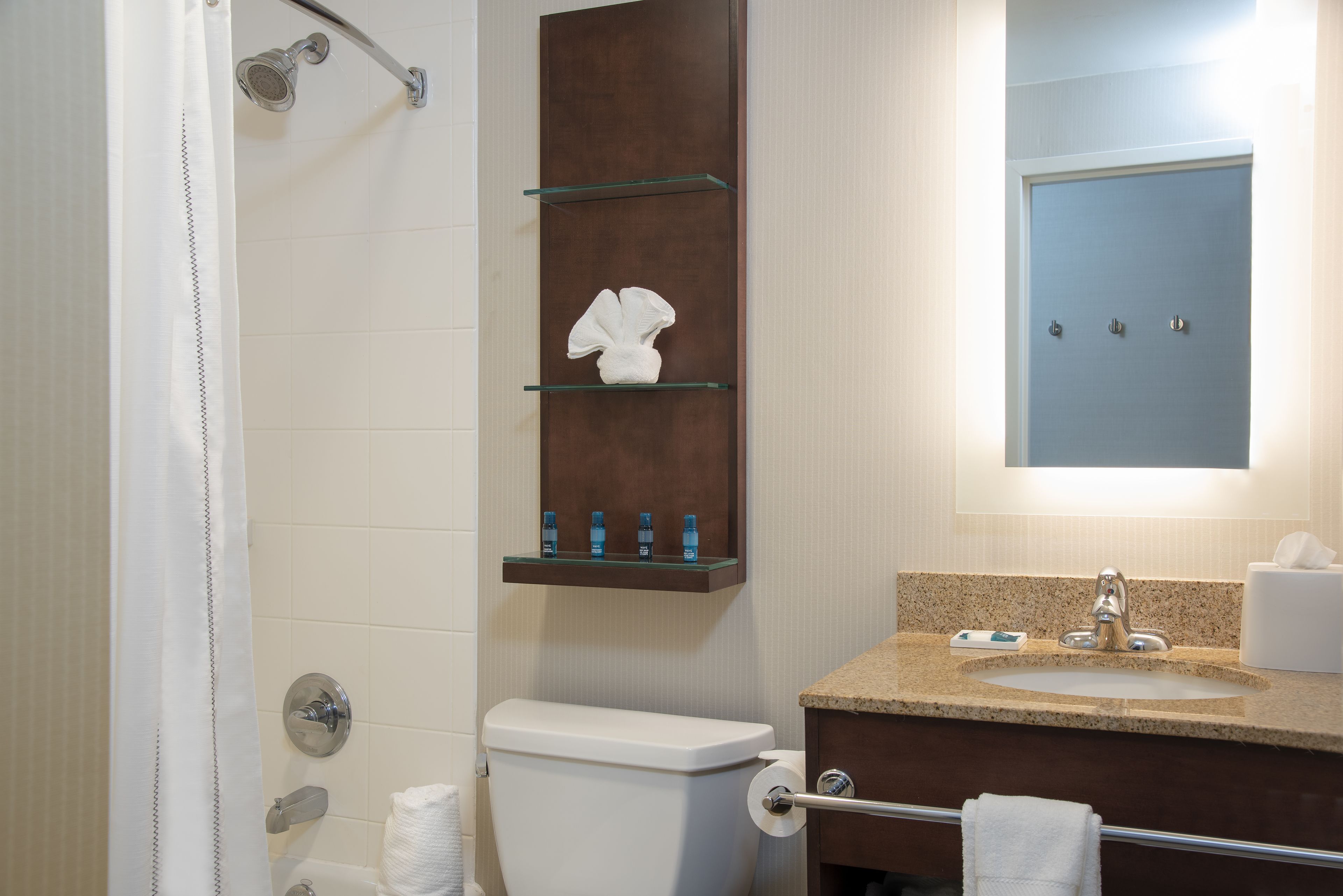 room, 2 queen beds, non smoking, pool access (view) | bathroom | combined shower/bathtub, free toiletries, hair dryer, towels