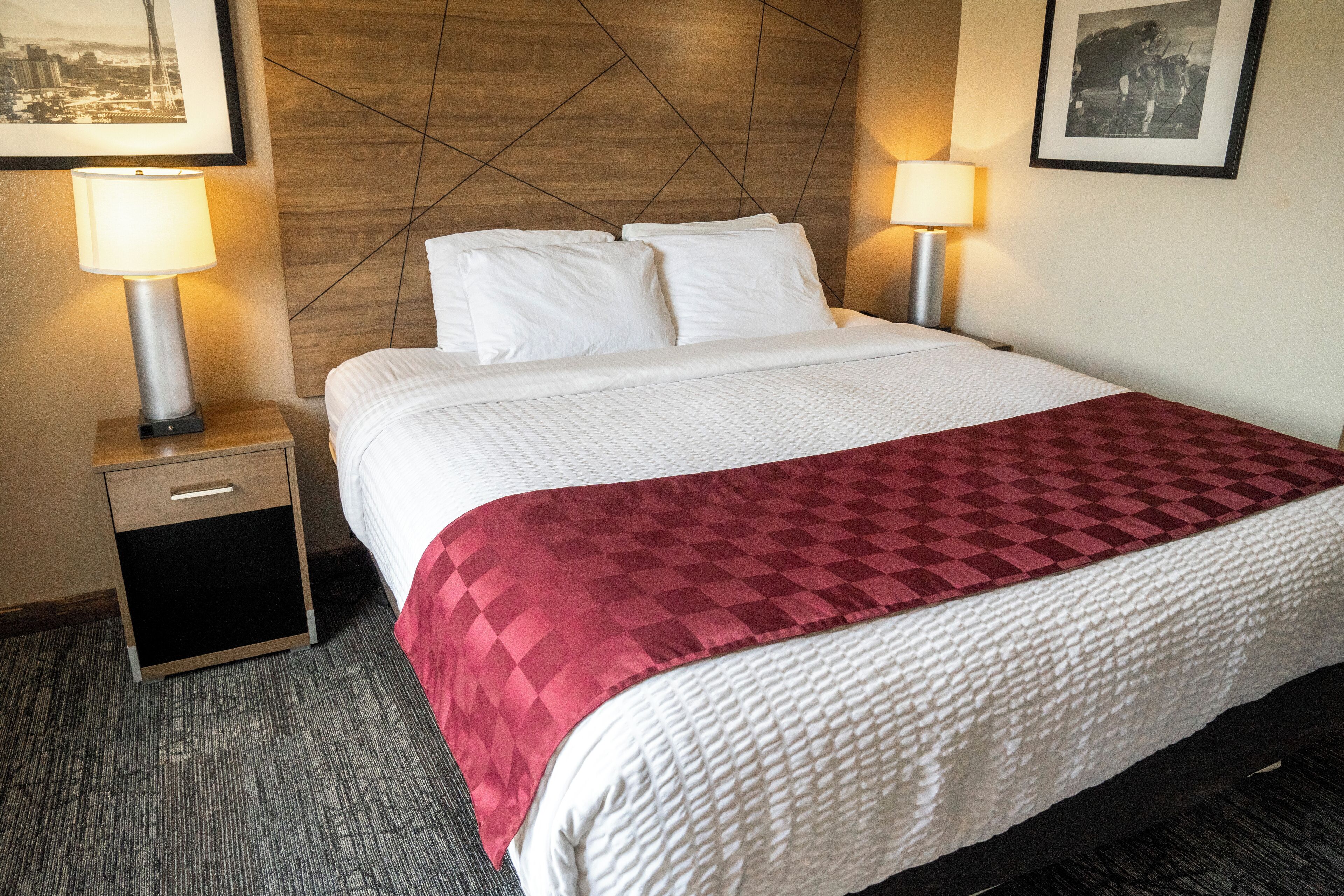 desk, blackout curtains, iron/ironing board, free cots/infant beds