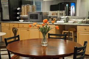 Free daily self-service breakfast 