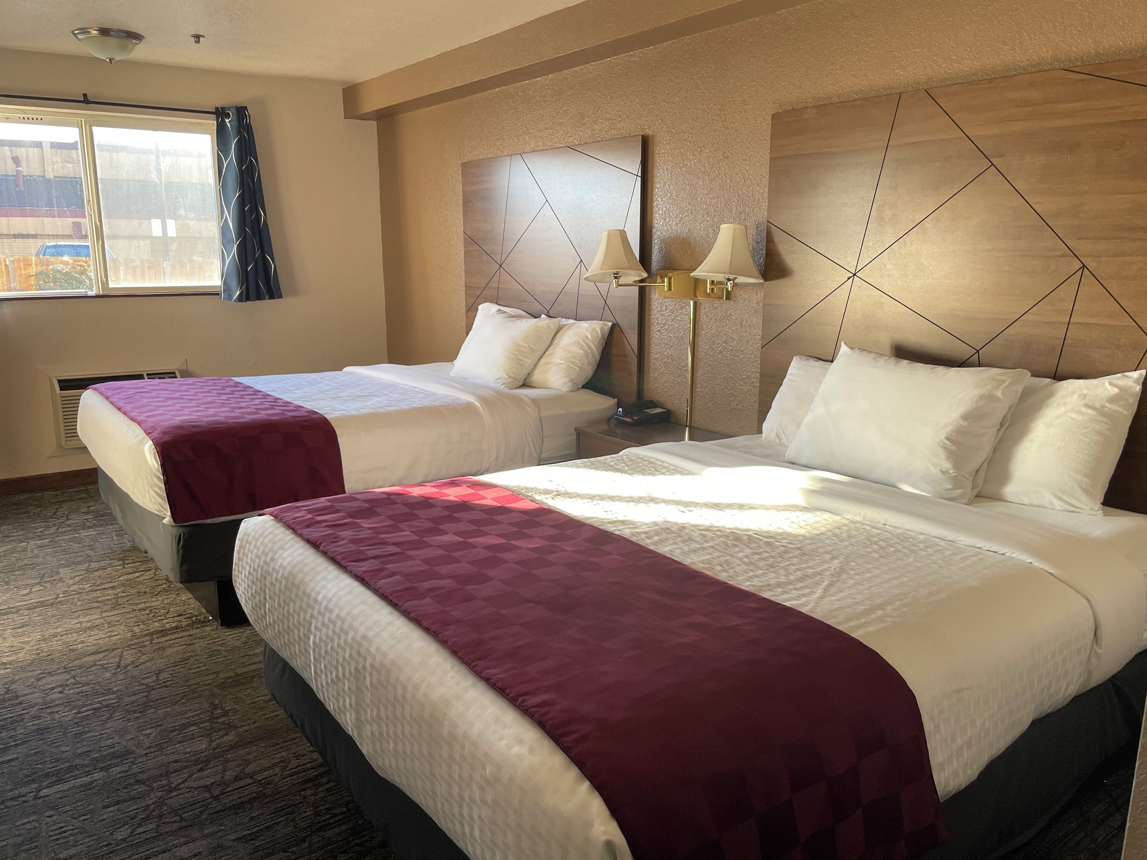 room, 2 queen beds, non smoking | desk, blackout curtains, iron/ironing board, free cots/infant beds