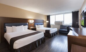 Basic room, 2 Queen beds | View from room