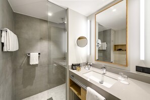 Privilege, Room, Courtyard, 1 Double Bed | Bathroom | Eco-friendly toiletries, hair dryer, towels