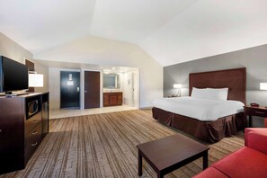 Standard Room, 1 King Bed, Non Smoking, Refrigerator & Microwave (Larger Room;with Sofabed) | Desk, laptop workspace, blackout drapes, iron/ironing board - Best Western Ashbury Inn (La Grange)