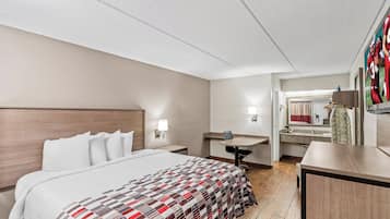 Blackout drapes, iron/ironing board, free cribs/infant beds, free WiFi