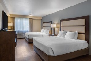 Standard Room, 2 Queen Beds, Non Smoking, Refrigerator & Microwave (Pet Friendly) | Hypo-allergenic bedding, desk, blackout drapes, iron/ironing board - Best Western Sunridge Inn & Conference Center (Baker City)