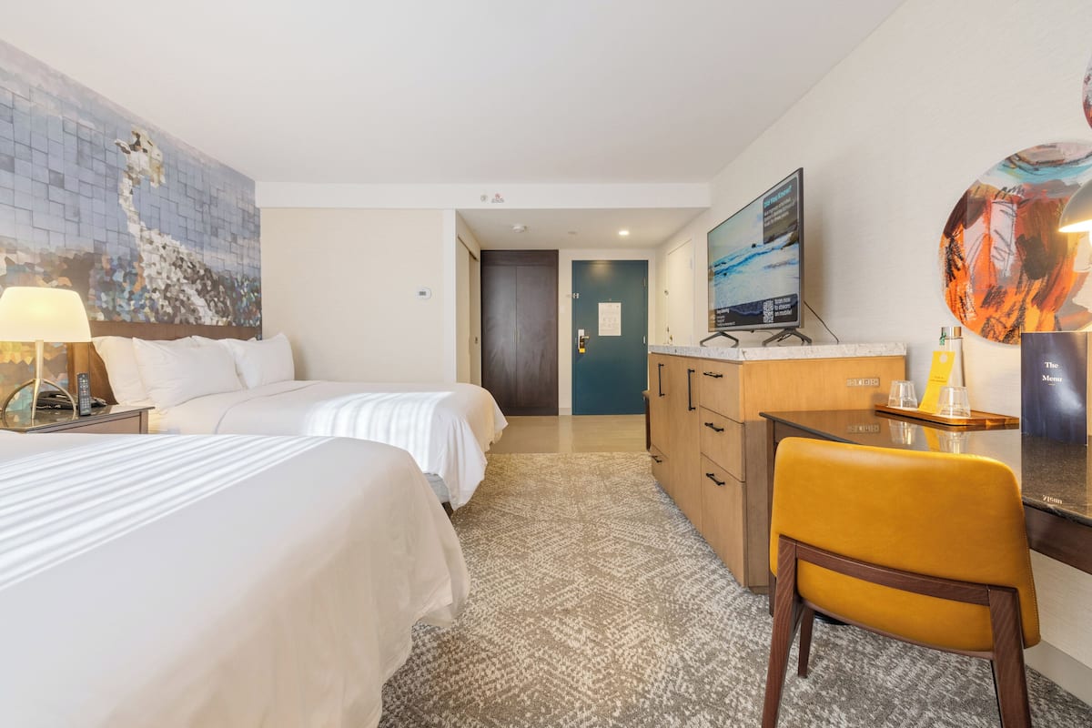 Premium bedding, pillowtop beds, in-room safe, desk
