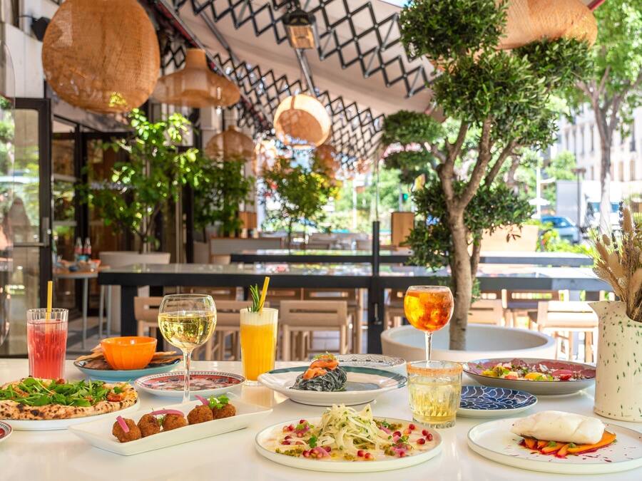 Breakfast, lunch, dinner served; Mediterranean cuisine