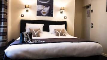 Standaard tweepersoonskamer | Italiaanse Frette-lakens, luxe beddengoed, donsdekens