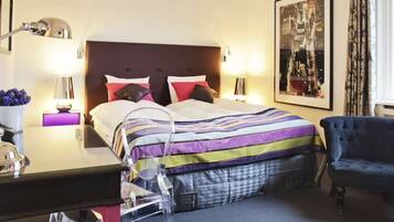 Hypo-allergenic bedding, in-room safe, desk, iron/ironing board