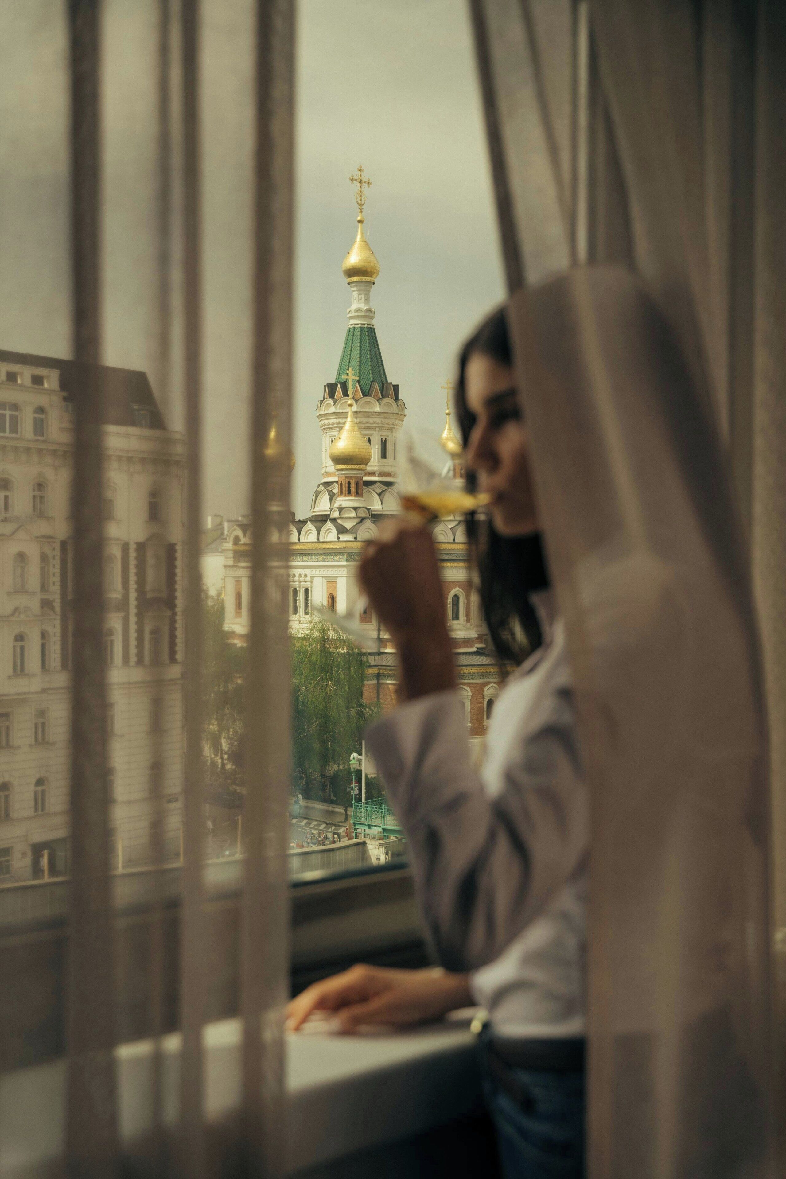 Blick von der Unterkunft