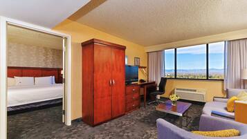 Suite, 1 Bedroom | Desk, blackout drapes, iron/ironing board, free cribs/infant beds