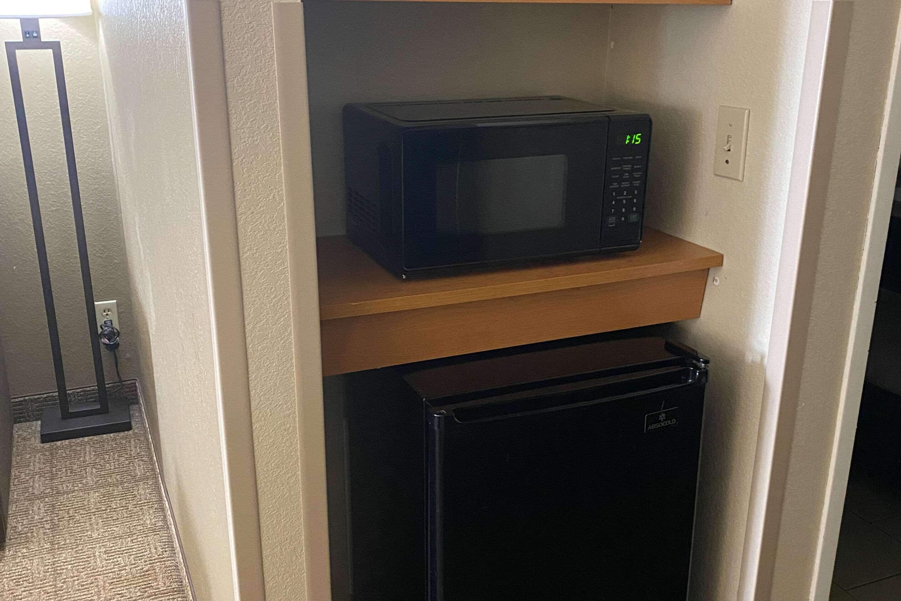 suite, 2 queen beds, non smoking | desk, laptop workspace, blackout curtains, iron/ironing board