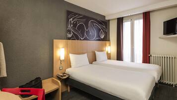 Desk, blackout curtains, soundproofing, iron/ironing board