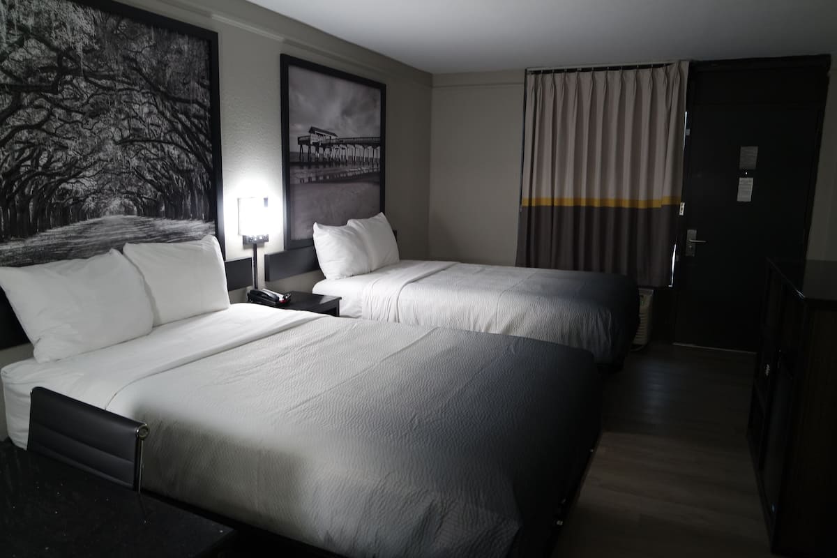 Room, 2 Queen Beds, Non Smoking | Premium bedding, pillowtop beds, desk, laptop workspace