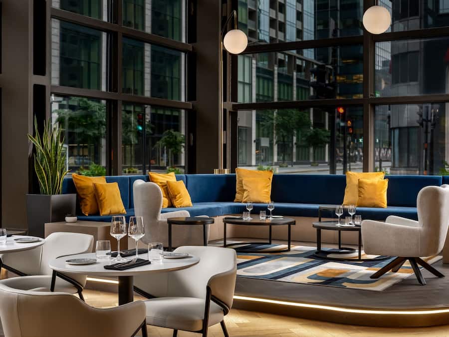 Breakfast, lunch and dinner served