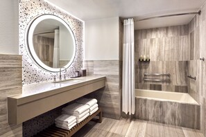 Separate bathtub and shower, eco-friendly toiletries, hair dryer - JW Marriott Desert Springs Resort & Spa (Palm Desert)