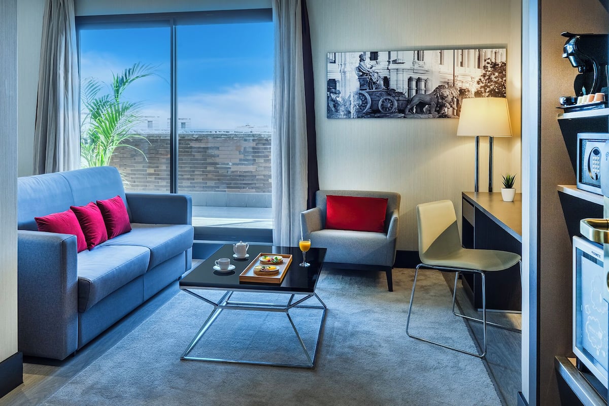 Executive-huone, 1 keskisuuri parisänky, terassi | Terassi/patio