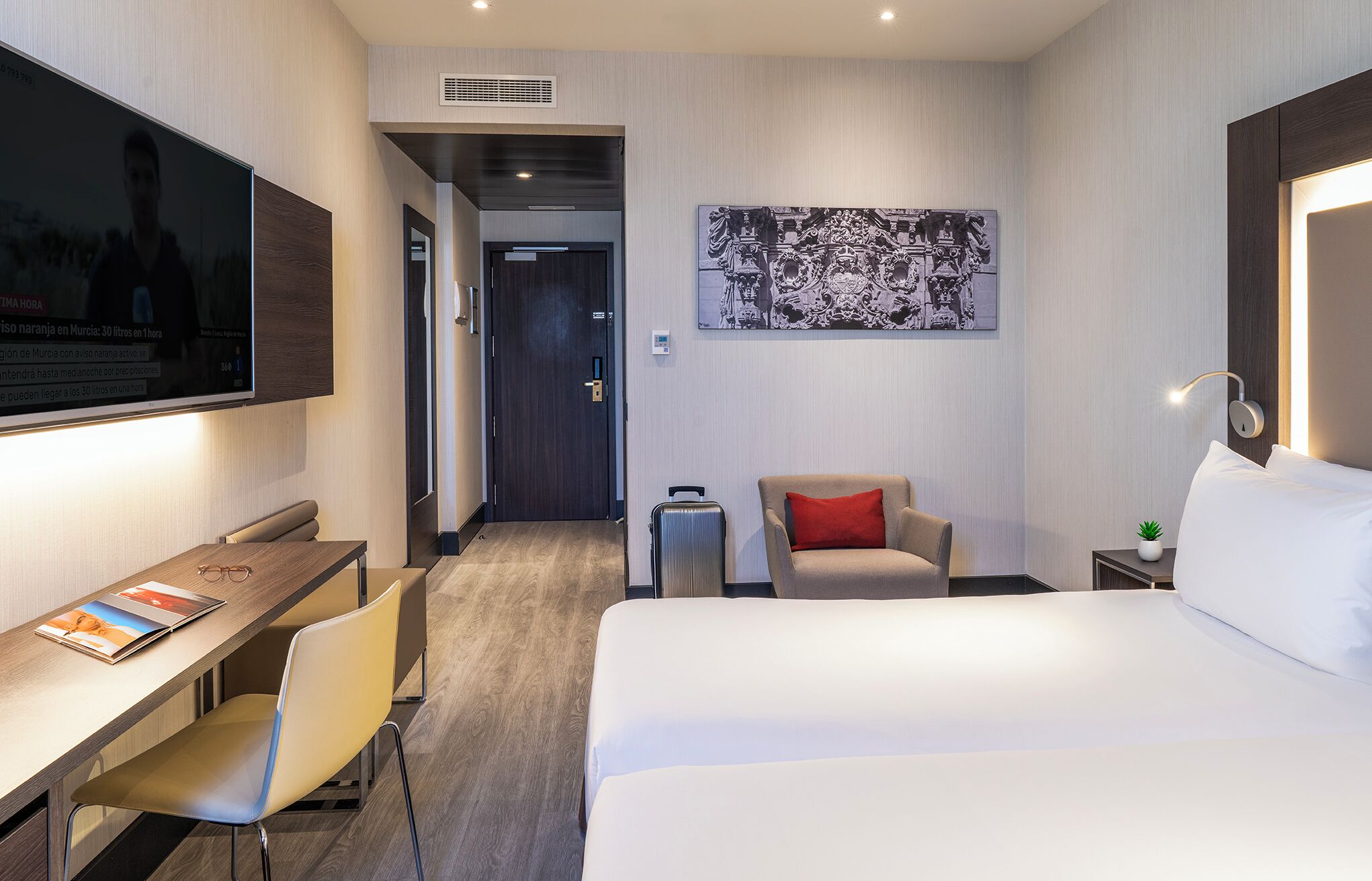 Allergitestade sängkläder, duntäcken och minibar