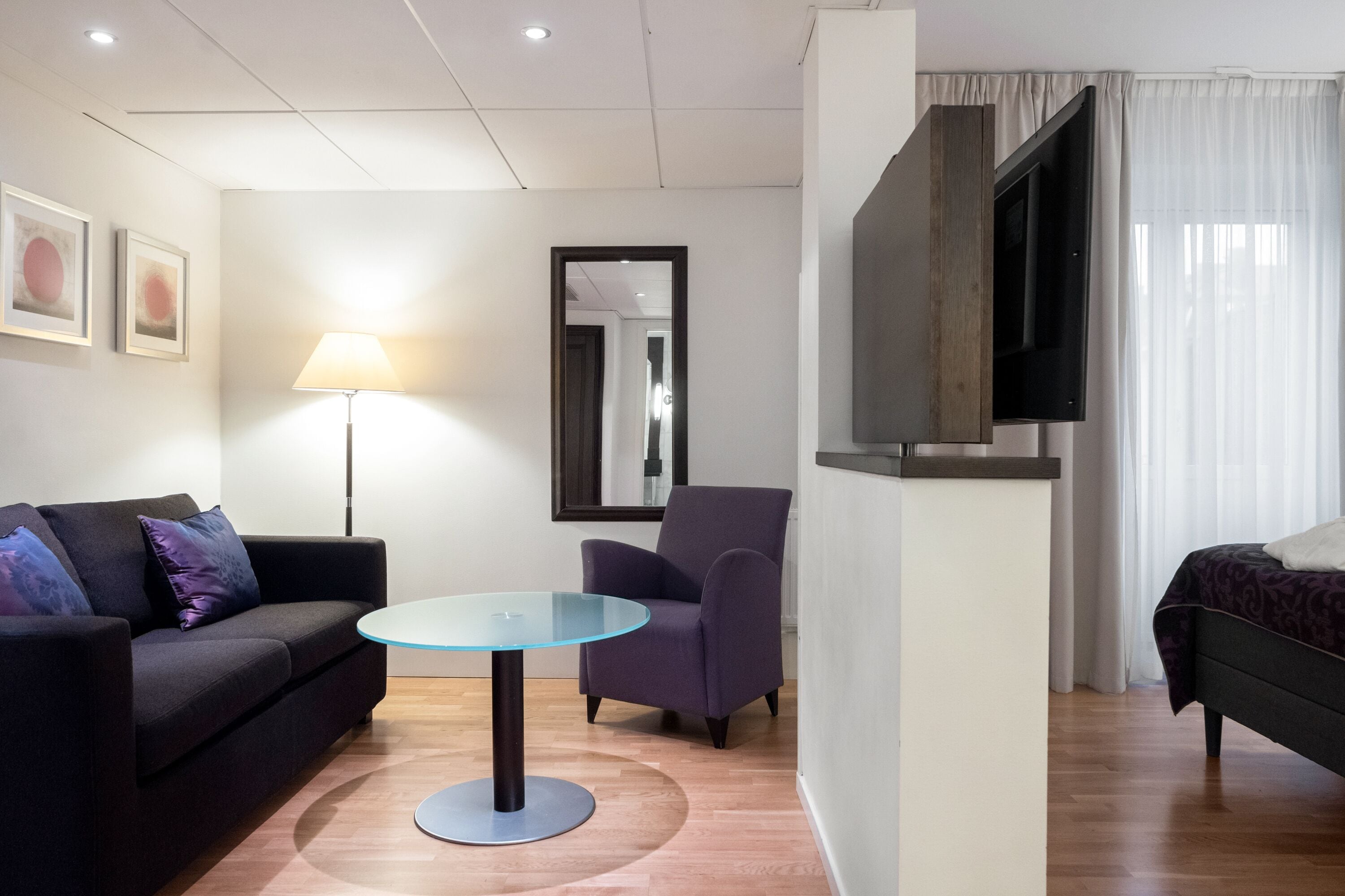 junior suite | minibar, in-room safe, desk, laptop workspace