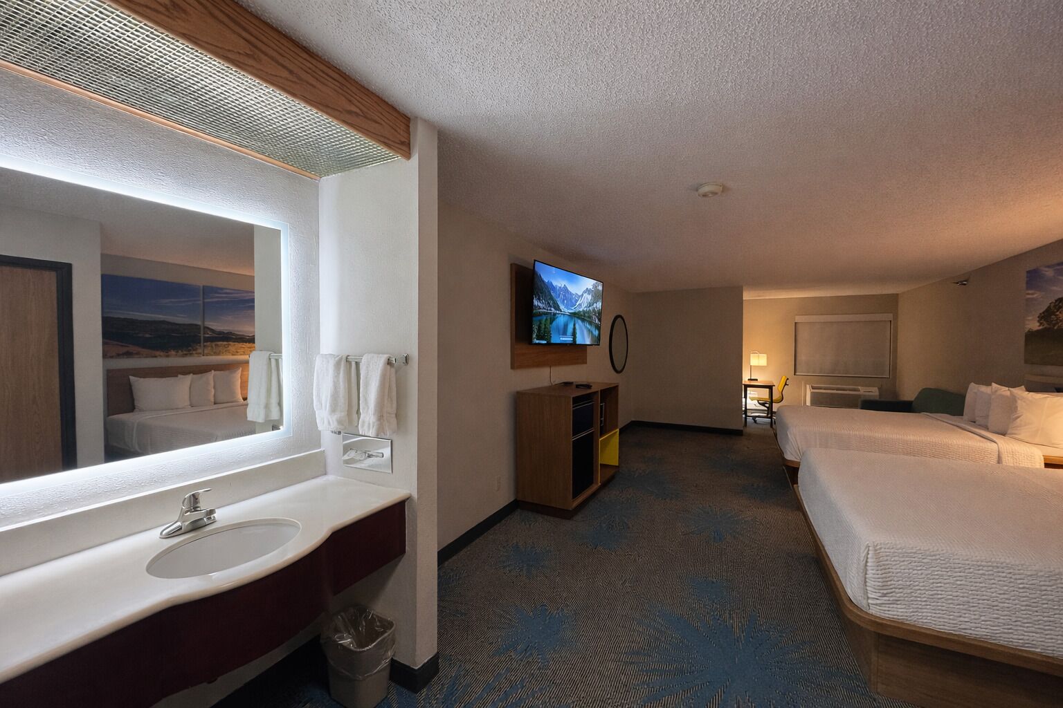 Individually decorated, soundproofing, iron/ironing board, rollaway beds