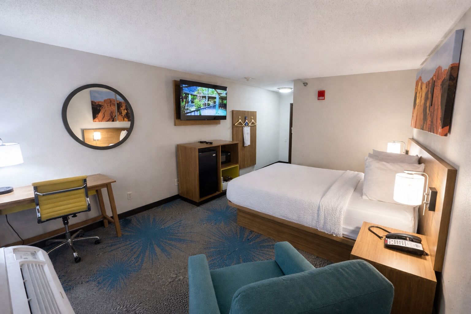 Individually decorated, soundproofing, iron/ironing board, rollaway beds